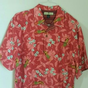 Tommy Bahama 100 % silk camp shirt
